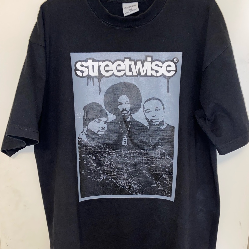 Streetwise t-shirt featuring Snoop Dogg, Dr Dre and Ice Cube